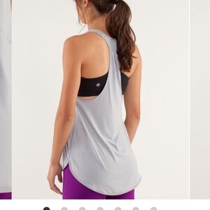 Lululemon 105F Singlet Silver Slate Size 6